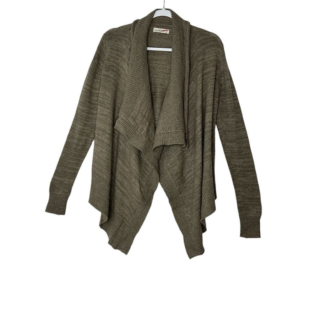 Abercrombie & Fitch Cardigan Womens XS/S Waterfall Wool Blend Boho Cozy Outdoor‎
